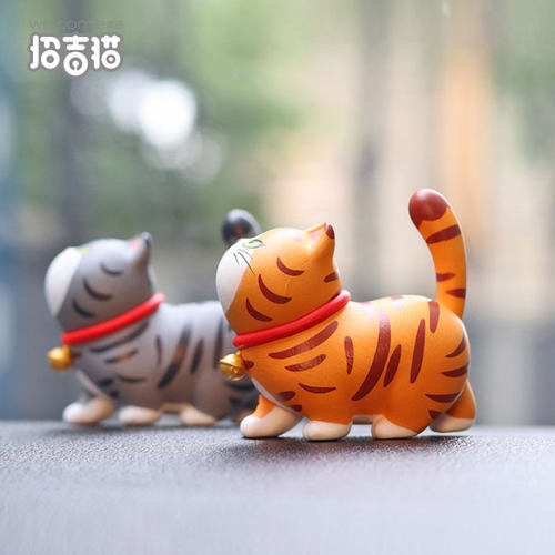 猫咪汽车摆件车内中控台公仔装饰