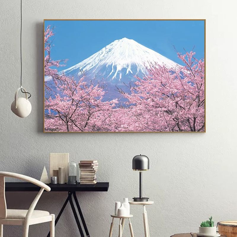 日式风景挂画和风富士山壁画居酒屋玄关书房墙面装饰神奈川浪挂件