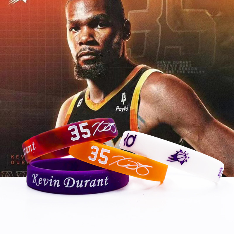 太阳队杜兰特手环35号新赛季腕带篮球手链夜光防水运动学生礼物男