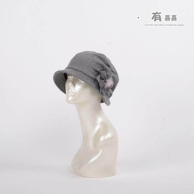白井 小檐帽 F6311 高档 女帽 帽子 女 秋冬 女士帽子 帽女冬季