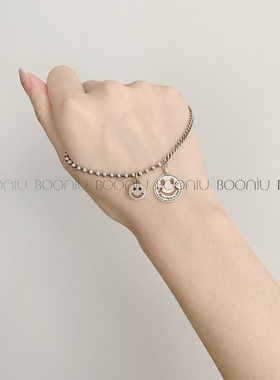 韩国东大门925银可调节坦克链