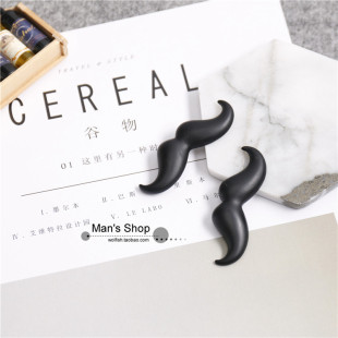个性阿凡提大胡子别针潮黑色大别针包包帽子装饰胸针树脂别针