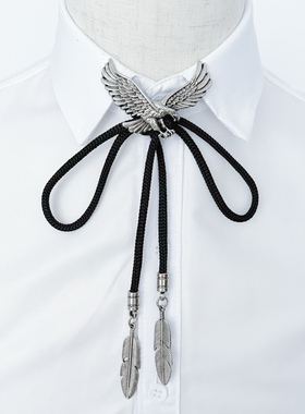 小众设计休闲潮流老鹰波洛领带