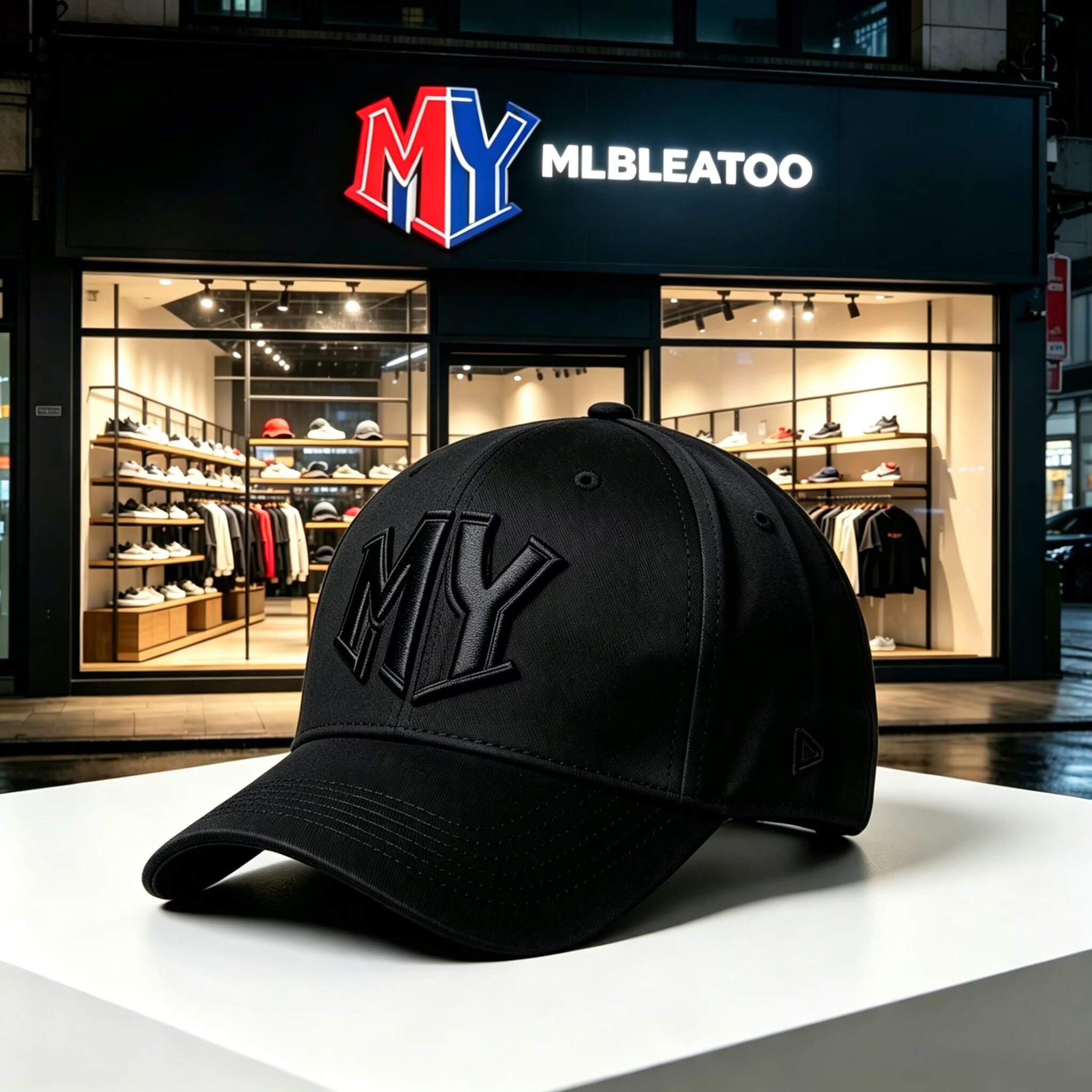 MLBLEATOO男女帽子2026秋季新款休闲磨毛纯棉棒球帽遮阳鸭舌帽