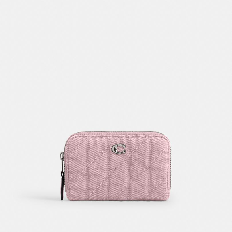 美国代购 coach蔻驰新品钱包绗缝ESSENTIAL小号环绕式拉链卡包