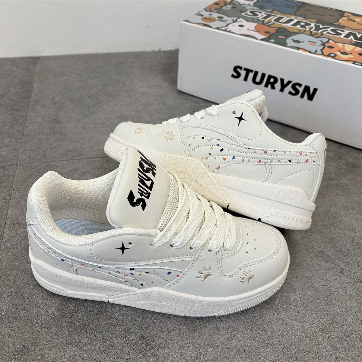 原创韩版百搭米色厚底面包鞋男2025冬季新款小众潮流情侣休闲板鞋,流行男鞋,休闲板鞋,淘宝优惠券,粉丝福利购,淘宝优惠卷