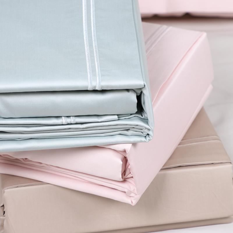 刺绣床单款四件套纯棉贡缎精美