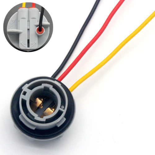 适用于长城哈弗H6H2M4F5风骏c30c50后刹车灯泡灯座插头插座P21/5W