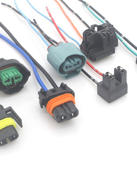 汽车灯座近光灯插座雾灯插头远光灯接头通用配件H1H4H7H11HB3HIR2