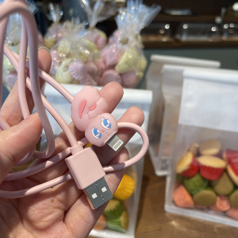 创意可爱数据线适用苹果充电线