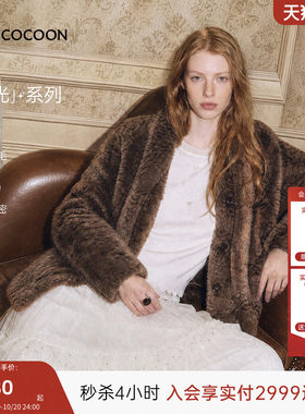 MISSCOCOON可可尼围领系带皮草