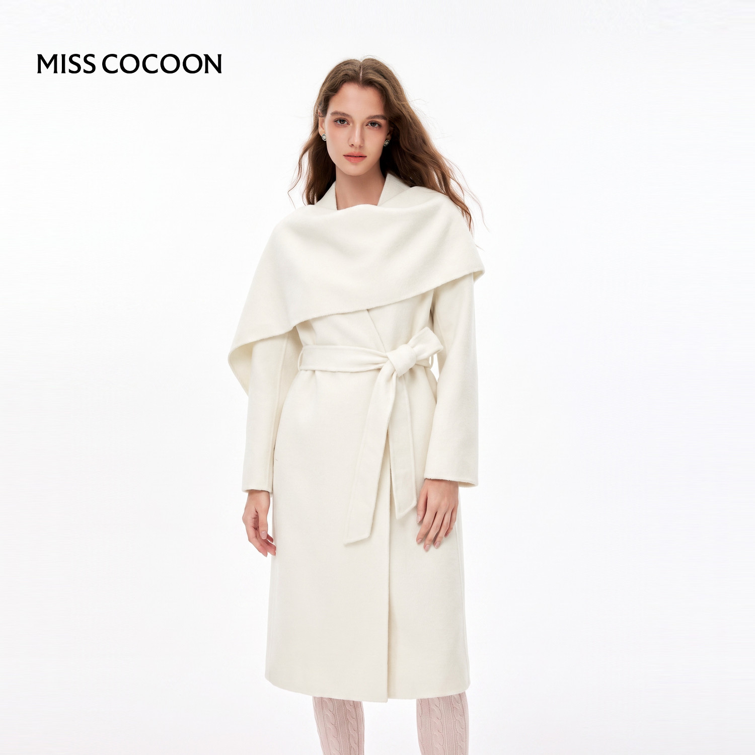 MISSCOCOON可可尼松弛绵羊毛外套