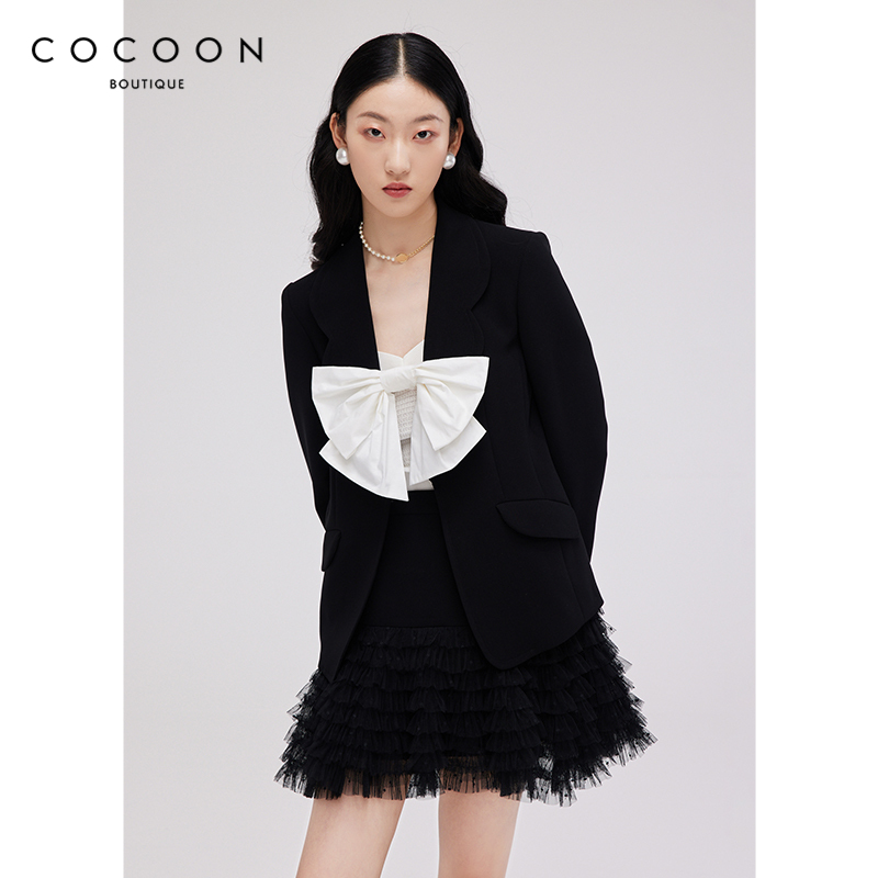 收腰西装外套COCOON通勤