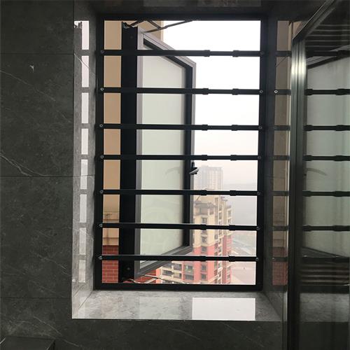 窗户防护栏伸缩高层飘窗阳台新型儿童防护网防盗窗家用自装免打孔