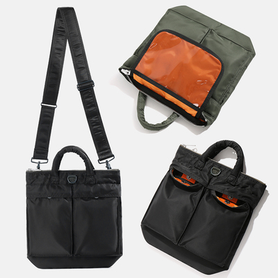 日系潮牌PX竖款休闲头盔单肩包