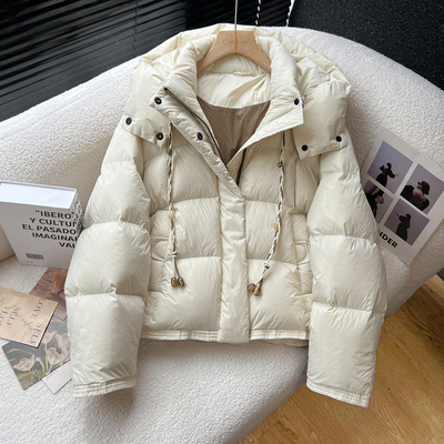 above deck加厚羽绒服女韩版宽松脱卸帽网红爆款2025冬季新款外套