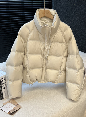 above deck新款立领羽绒服女短款加厚韩版宽松百搭保暖面包服外套