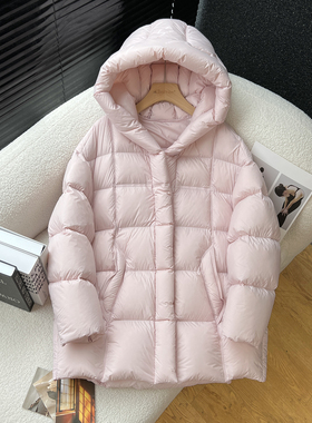 above deck高品质羽绒服女中长款一手长加厚保暖云感泡芙90白鹅绒