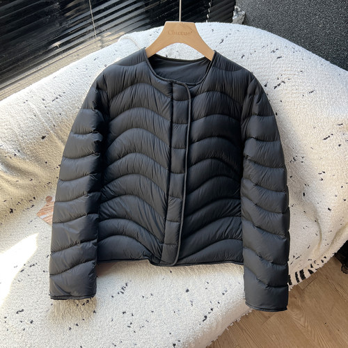 above deck 简约通勤轻薄鹅绒服短款排骨羽绒服女高品质90白鹅绒