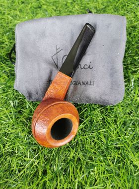意大利甘西Ganci手工石楠木烟斗进口烟斗大师斗小牛头斗042201