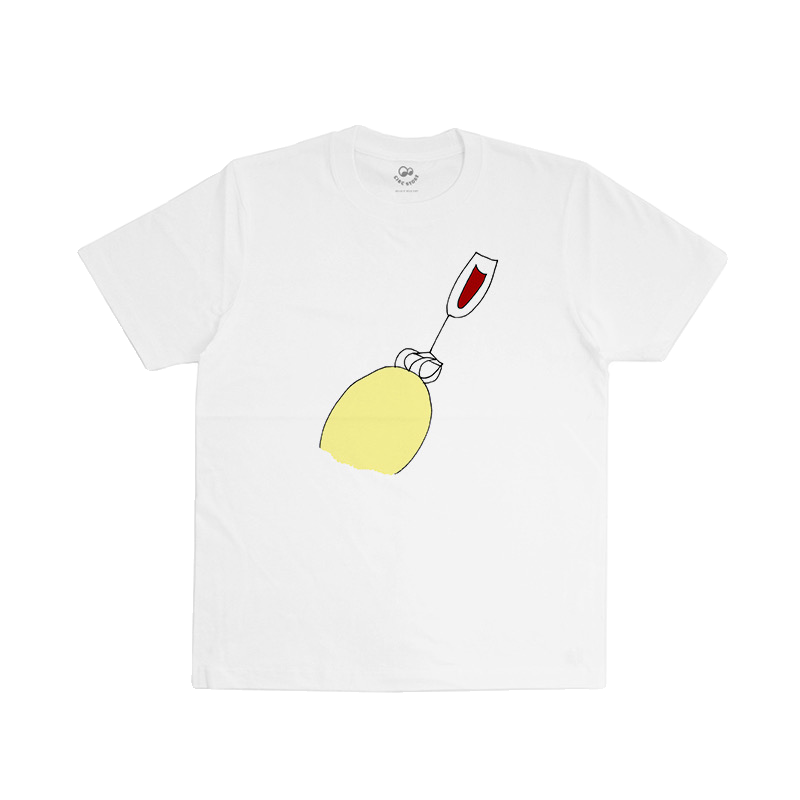 Circ Store X YANCONG艺术家合作款 红酒猫系列魔爪T恤丝网印花