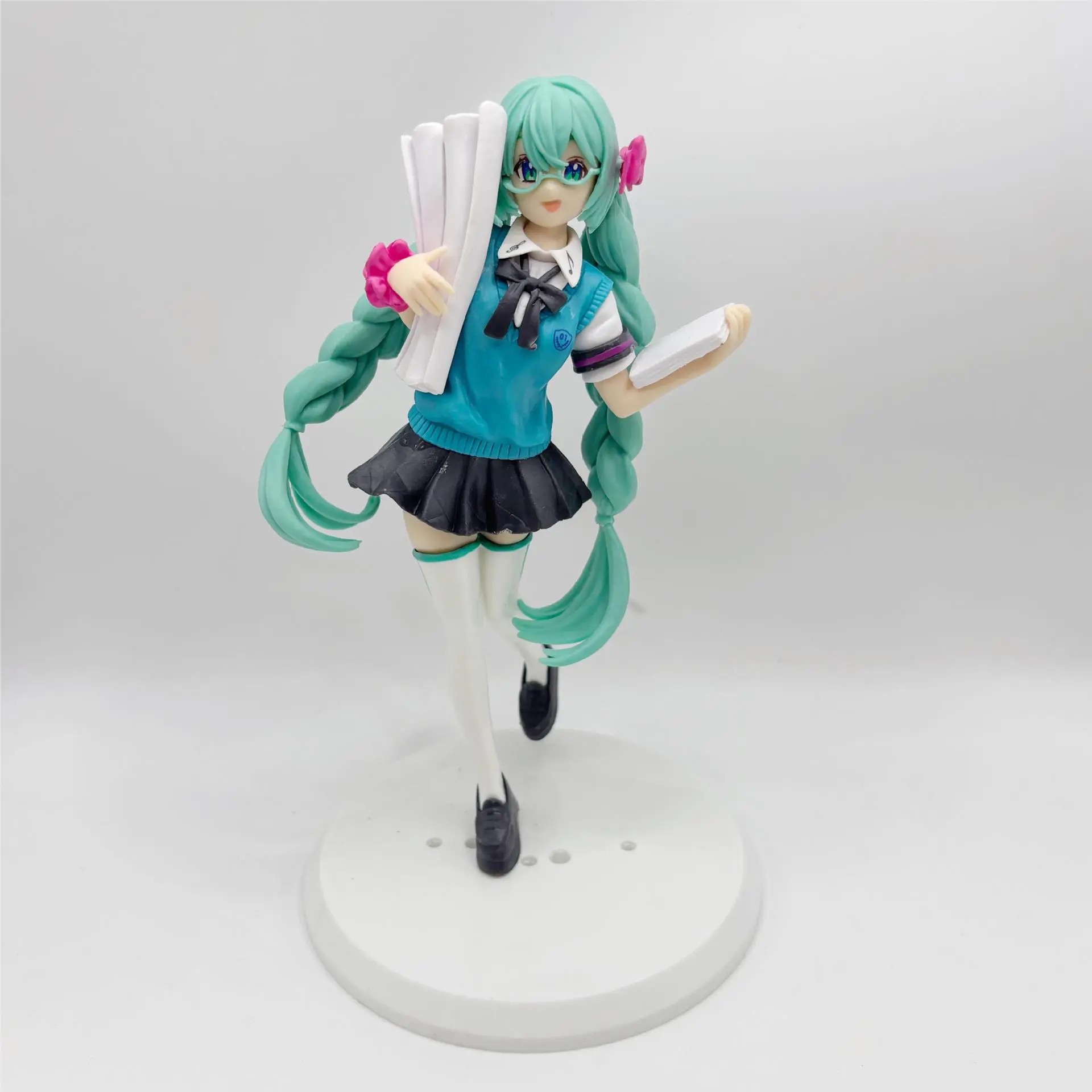 初音未来手办16周年纪念款booota眼镜校服美周边摆件动漫模型