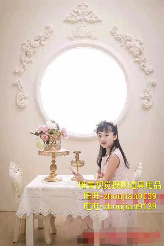 2018新款婚纱实景影楼装修韩式欧式摄影棚设计上门制作w-3082