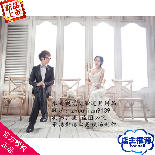 2018新款 影楼摄影 婚纱影棚装修设计制作 韩式儿童实景w-1580