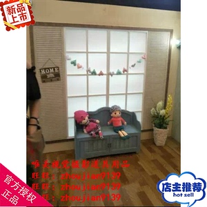 2018新款儿童实景影楼婚纱影棚装修设计制作韩式儿童实景w-1573