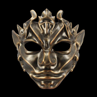 万圣节甲胄金刚天王表演舞会派对直播搞怪恶搞树脂面具