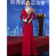 公司年会主持人晚礼服2026新款 大合唱团演出服女长裙高端大气冬季