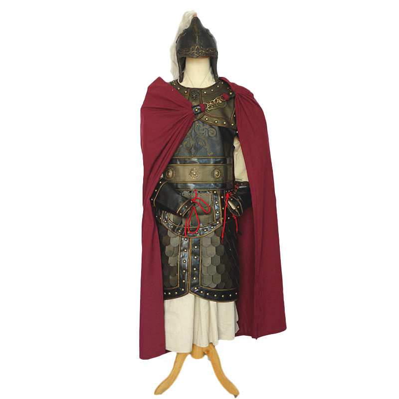 高档影视服装三国盔甲大将军武将战甲铠甲可穿古代赵云霍去病出租