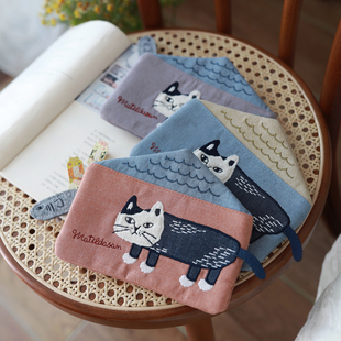 有创意房子形零钱包 出口日本正品猫咪化妆小包手拿包多用途笔袋