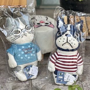 填充很饱满保罗和露西公仔出口日本正品娃娃布艺玩具玩偶摆件可爱