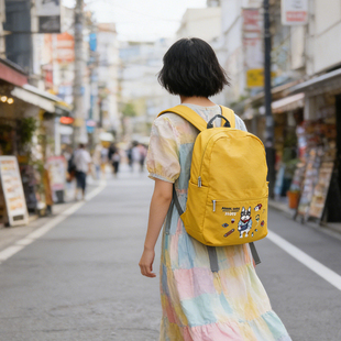 轻盈减负双肩包 精品刺绣重工微防水kusuguru正品旅行包便携收纳