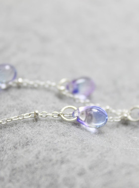 人鱼泪梦幻蓝紫色捷克礼物水晶