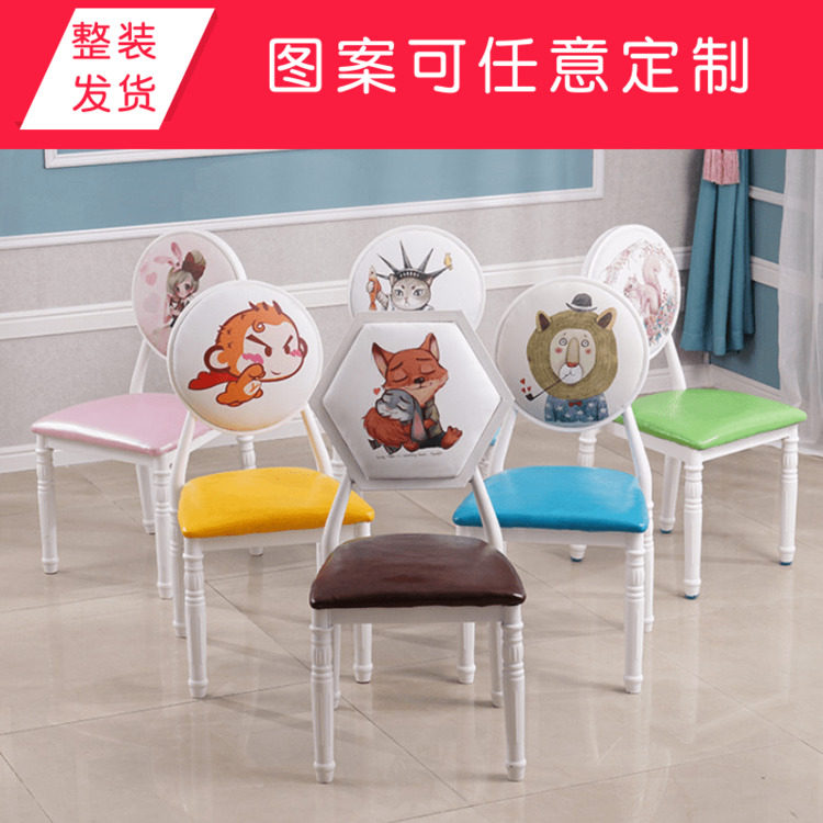 European style Nail enhancement chair backrest stool Retro chair Make-up chairs Iron art Dining chair Café Tea shop white chairin the Residential furniture , Class Seats , Chairs , Chair  category - from Buy2taobao.com to provide professional Taobao agent buy service
