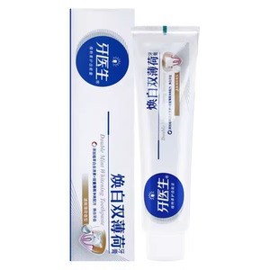牙益生双薄荷焕白牙膏去黄牙垢去牙渍亮白去植物花椒素200g