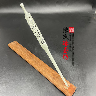 和田玉青白玉梅花簪子云之羽上官浅同款发饰头饰玉簪子古风汉服簪