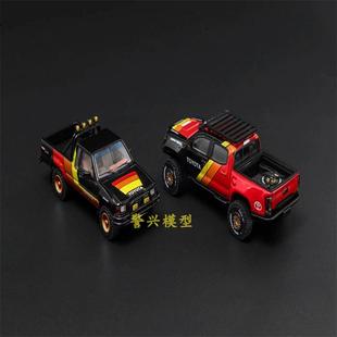 丰田toyota海拉克斯Hilux塔科玛Tacoma双车套装TRD合金佛山展1:64