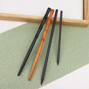 木质簪棍发簪主体手工DIY头饰簪娘制作材料古风盘发木头棍子绒花