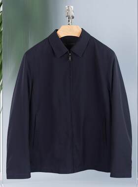 金利来男装尼克服 冬季男士兔毛内胆翻领厚款棉服外套MNS22141410