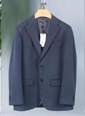 金利来男装羊毛二粒扣西服上装2024秋冬商务正装纯色MZDG43013044