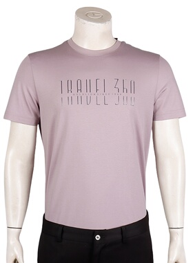 金利来男装商务纯棉短袖T恤 春夏圆领修身新款透气MTS23111419-86