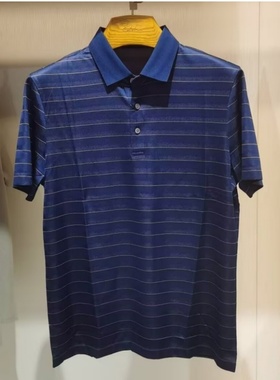沙驰翻领条纹短袖T恤2025夏季新款含桑蚕丝POLO衫BBTCA8208006