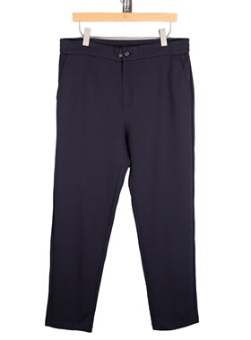 金利来休闲裤秋新款含棉时尚百搭松紧腰直筒长裤MKCG19913009-95