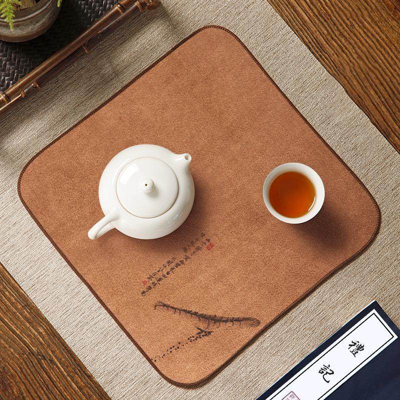 茶桌吸水毛巾禅意茶布垫布中式棉麻茶巾茶台茶具配件,餐饮具,茶巾,淘宝优惠券,粉丝福利购,淘宝优惠卷