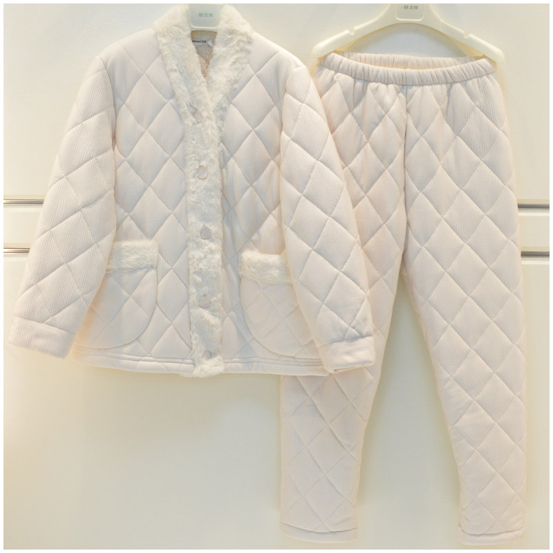 精雅女士睡衣2025冬季加厚丽睡衣/家居服套装