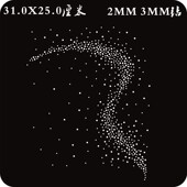 烫钻烫图贴裙摆婚纱胸前满天星贴钻服装 辅料diy水钻成品烫画图案