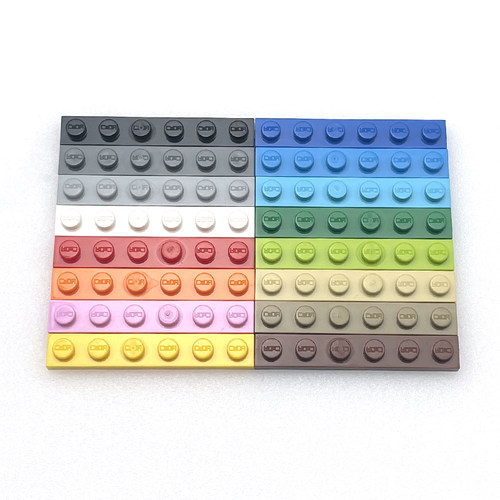 1x6基础板双鹰咔搭积木3666